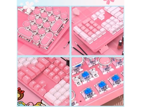 Teclado ELKUAIE Mecánico 104 Teclas Led (Inglés)