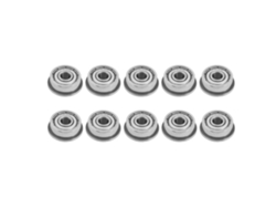2026velora-10 Piezas Rodamientos De Bolas Miniatura Acanalados F624zz Doble Blindaje 4x13x5mm