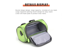 Bolsa Táctica Impermeable De Malla De Gran Capacidad Para Manillar De Bicicleta, Ideal Para Almacenamiento Diario.