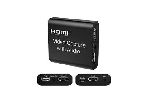 Tarjeta de captura de video HDMI con micrófono Grabadora de video en vivo USB 2.0 4K HD 1080P 60 Fps para Ps Xbox Dslr Action Cam BISBISOUS