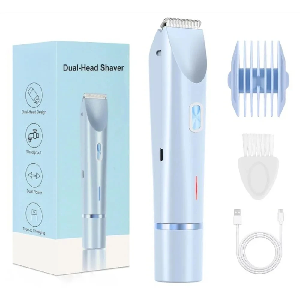 (azul) Dispositivo Eléctrico Indoloro De Depilación Para Mujeres, Apto Para Todas Las Zonas.