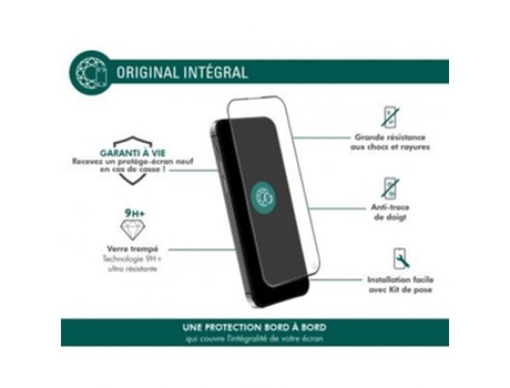 Protector de Pantalla Original Shockproof para iPhone 15 Pro Max FORCE GLASS Vidrio Templado Transparente