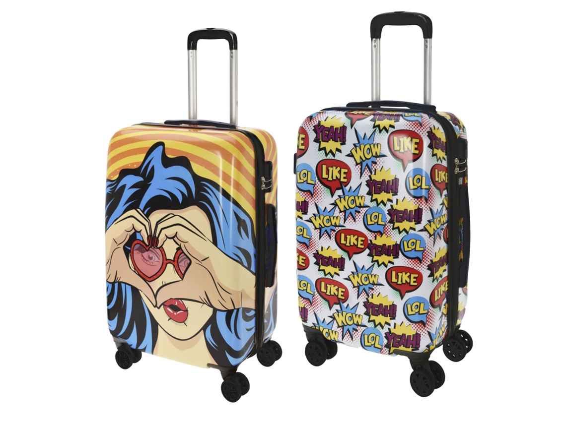 Juego de 2 maletas abs trolley de 20'' y 24'' WELLHOME
