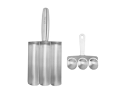 Máquina Triple Para Hacer Albóndigas Fabricada En Acero Inoxidable 304 Con Cuchara Cortadora Multifuncional Para Cocina.