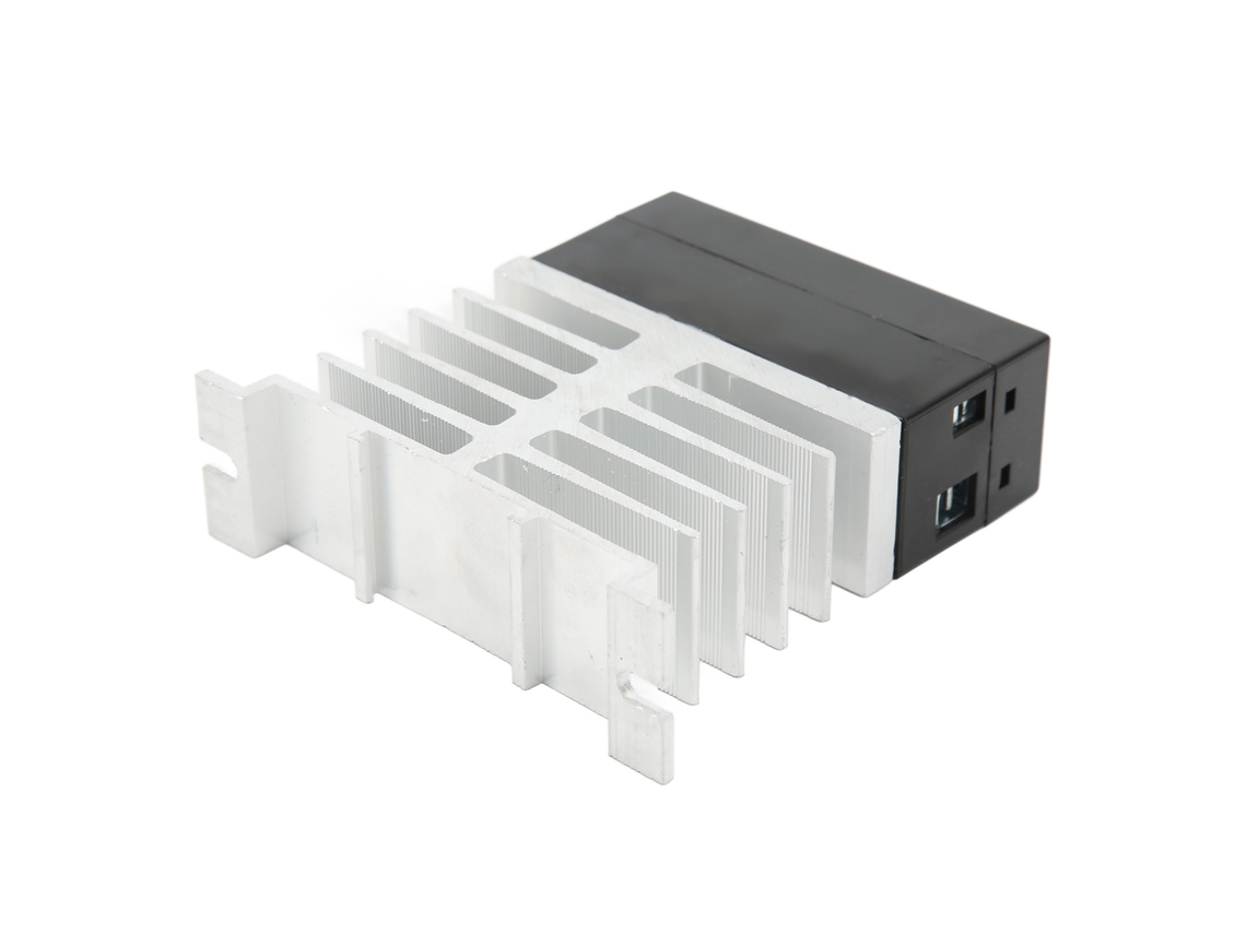 Módulo De Relé De Potencia Estática Con Disipador De Calor, Entrada De 3-32 V, Salida De 5-220 V Cc