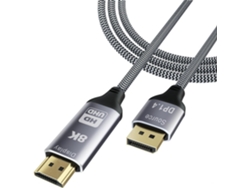 Cable Adaptador Compatible Con Displayport 1.4 A Hdmi 2.1, 8k A 30 Hz, 4k A 120 Hz Para Una Experiencia De Juego Inmersiva.