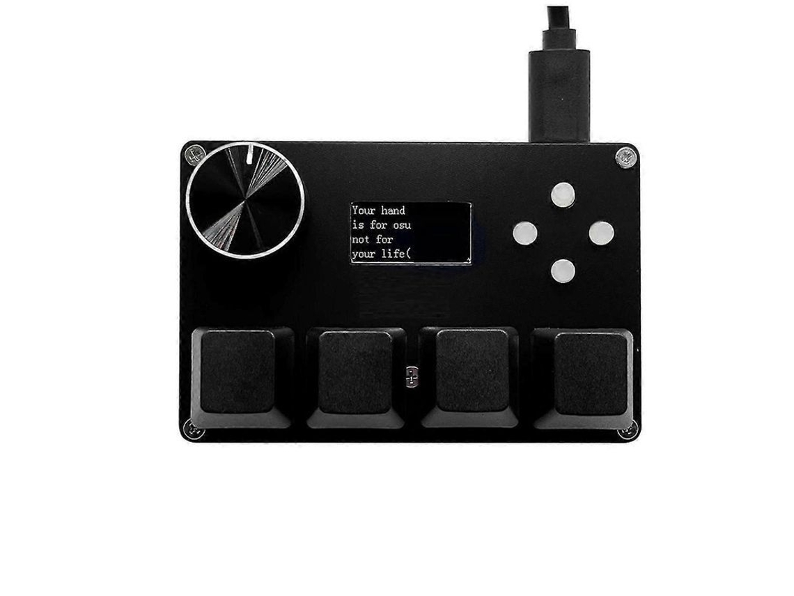 Teclado Para Juegos Personalizado Sayodevice O3c++ Osu De 4 Teclas, Color Negro.