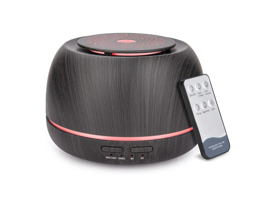 Difusor de aroma de madera con control remoto