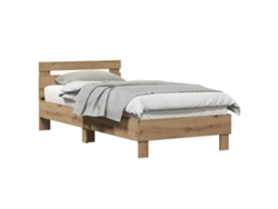 Maison Exclusive - Estructura De Cama Roble Artesanal 203 X 95 X 70 Cm