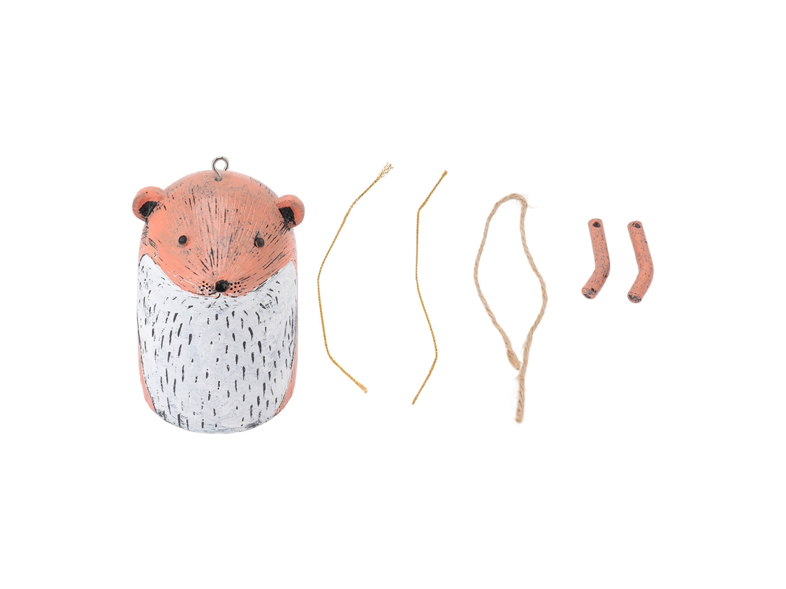 Campanillas de viento rústicas con forma de animales, de resina, para jardín.
