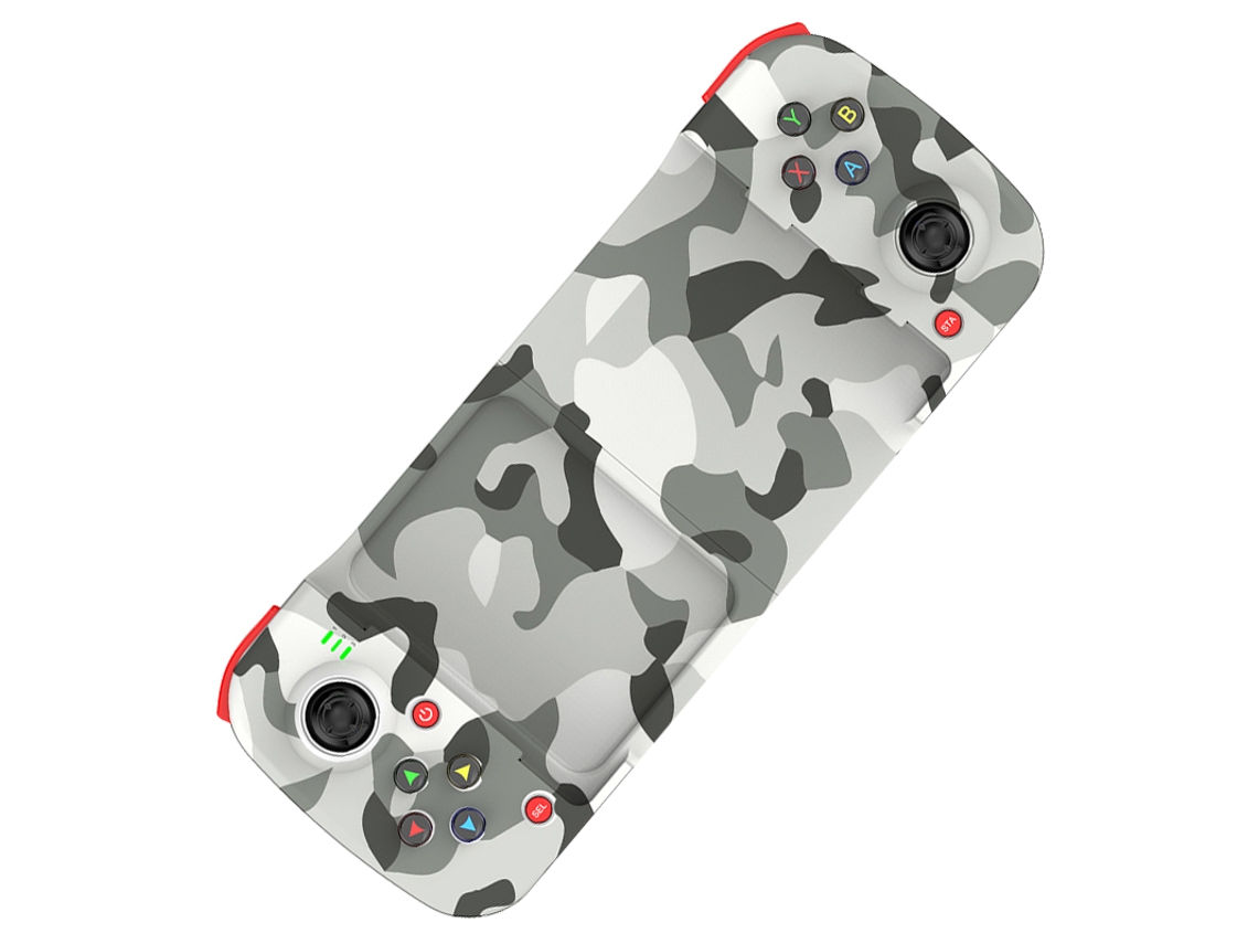 Mando Inalámbrico expandible ECELEN adecuado para juegos de teléfonos Android iOS joystick expandible (camuflaje)