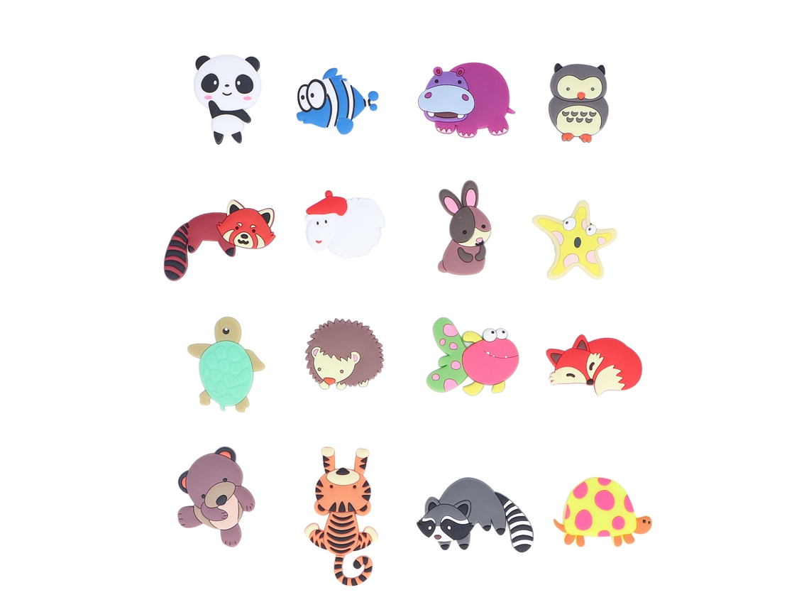 16 imanes 3D de animales para nevera, muy fuertes y decorativos para el frigorífico y el coche.