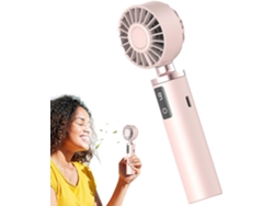 Ventilador Portátil De 9 Velocidades Con Pantalla Digital Ligera Mini