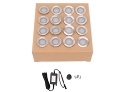 2026-kit De 16 Luces Led Para Terraza 10w Luz Blanca Cálida 2800-3200k Ip67 Empotrable 90-265v Plug Eu