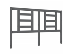 Cabecero de cama 146x4x100 cm Pino macizo Gris MAISON EXCLUSIVE