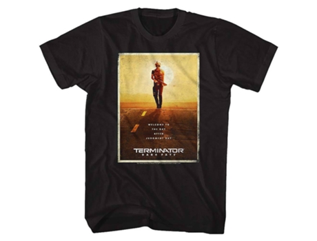 Camiseta ROCKINSTONE con póster de Terminator Dark Fate (M)