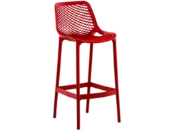 Taburete de bar exterior Air rojo CLP