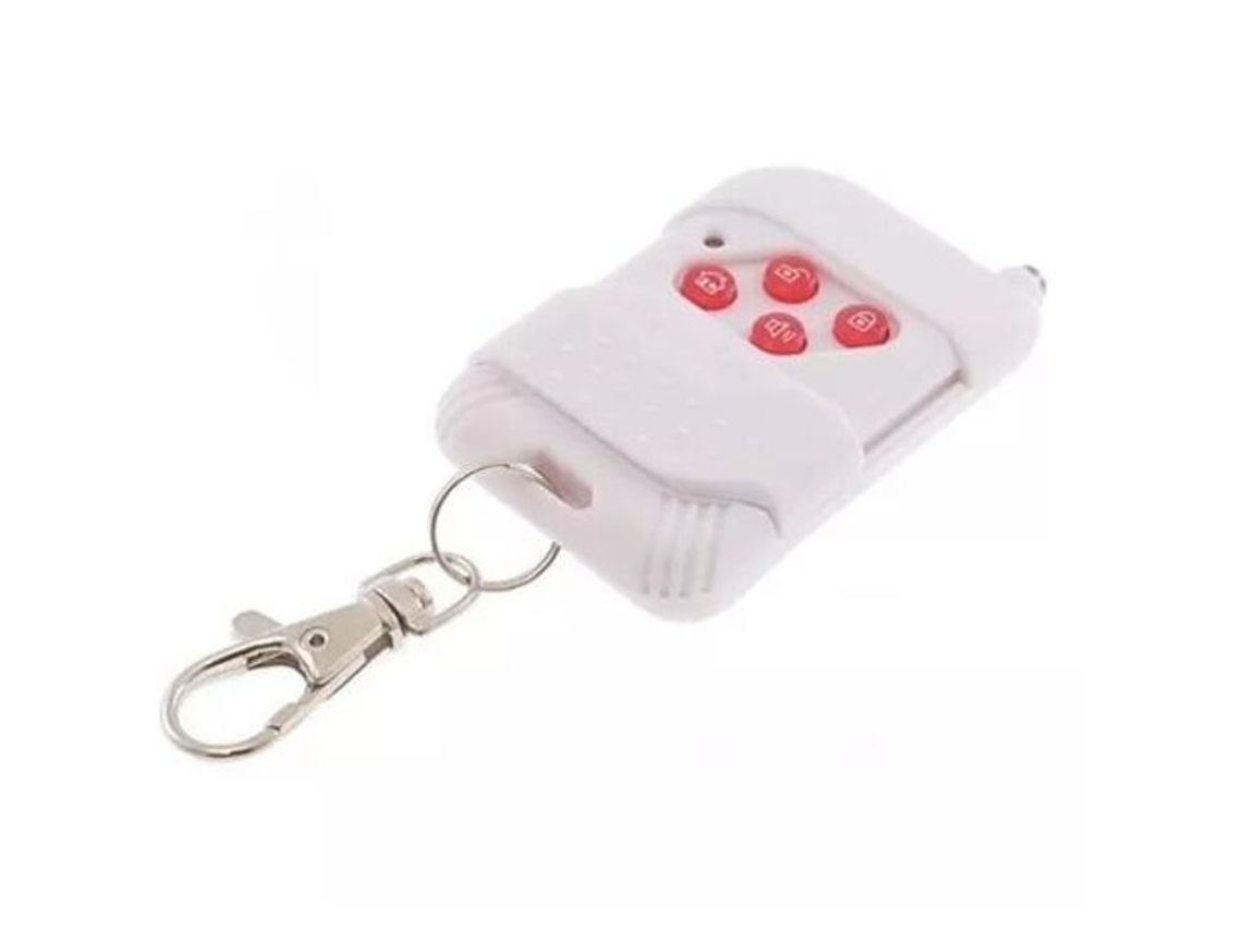 Mando A Distancia Blanco, Accesorio De Alarma Inalámbrico Con Botón De Pánico Y Protección Anticolisión.