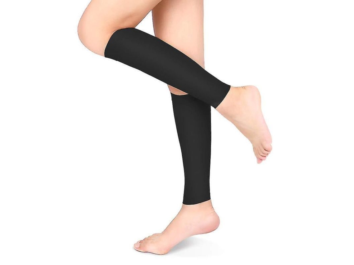 Dan26-mangas De Compresión Gradual Para Piernas 20-30mmhg, Antivasos Varicosos, Deportes Y Uso Diario Negro