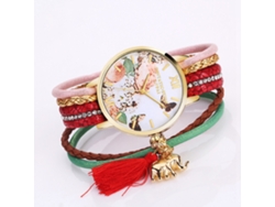 Reloj De Pulsera Analógico De Cuarzo Para Mujer Con Lujosos Diamantes De Imitación Y Correa De Pu (gris)