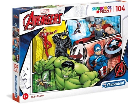 Puzzle CLEMENTONI Piezas Avengers (104 Piezas)