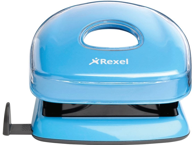 Perforadora REXEL Joy Azul (2 agujeros - Capacidad de Perforación: 10 hojas)