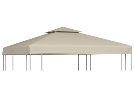 Cubierta de repuesto de cenador 310 g/m² VIDAXL beige (3x3 m)