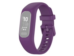 Correa de Silicona Anti-rasguños para Garmin Vivosmart 5 - purpúreo