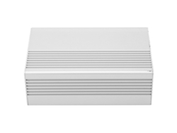 Caja De Aluminio Integrada Para Proyectos Electrónicos Con Caja De Conexiones Gris.