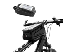 Bolsa impermeable para cuadro de bicicleta con soporte para teléfono, accesorios para bicicleta con visera de pantalla táctil y grande YEMAESRE