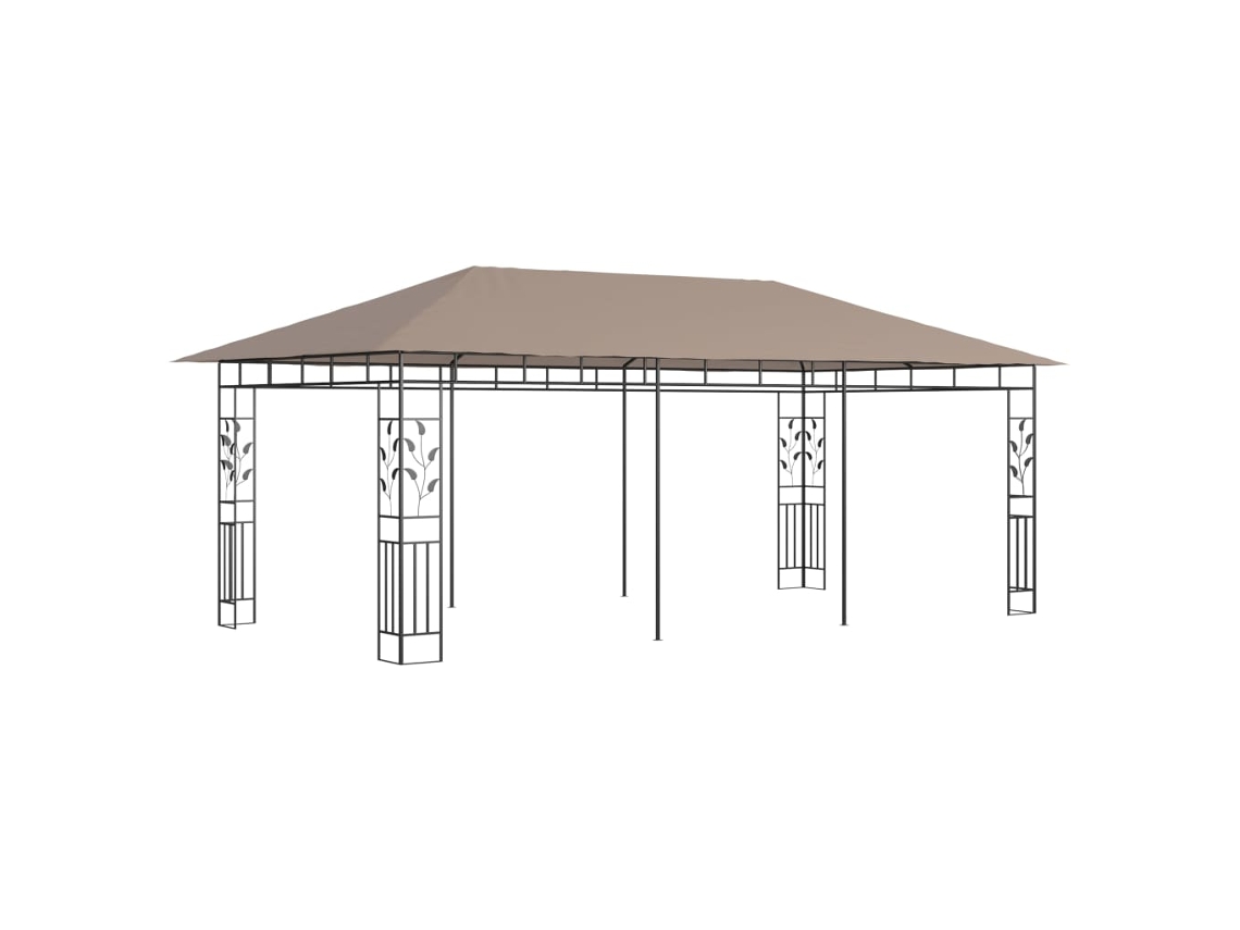Gazebo con mosquitera 6x3x2,73m 180 g/m² Gris parduzco Wsd981789 Lovely Home