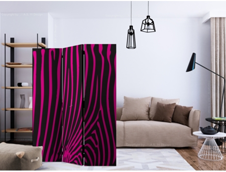 Biombo ARTGEIST Zebra pattern (violet) (135x172)