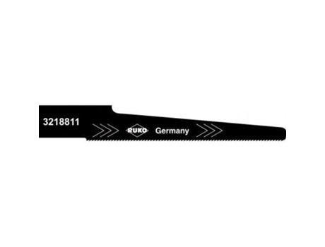 Pack de 5 sierras de calar acero de corte ultra rápido para sierras neumáticas de carrocería, 91,5 mm (paso 1 mm) RUKO