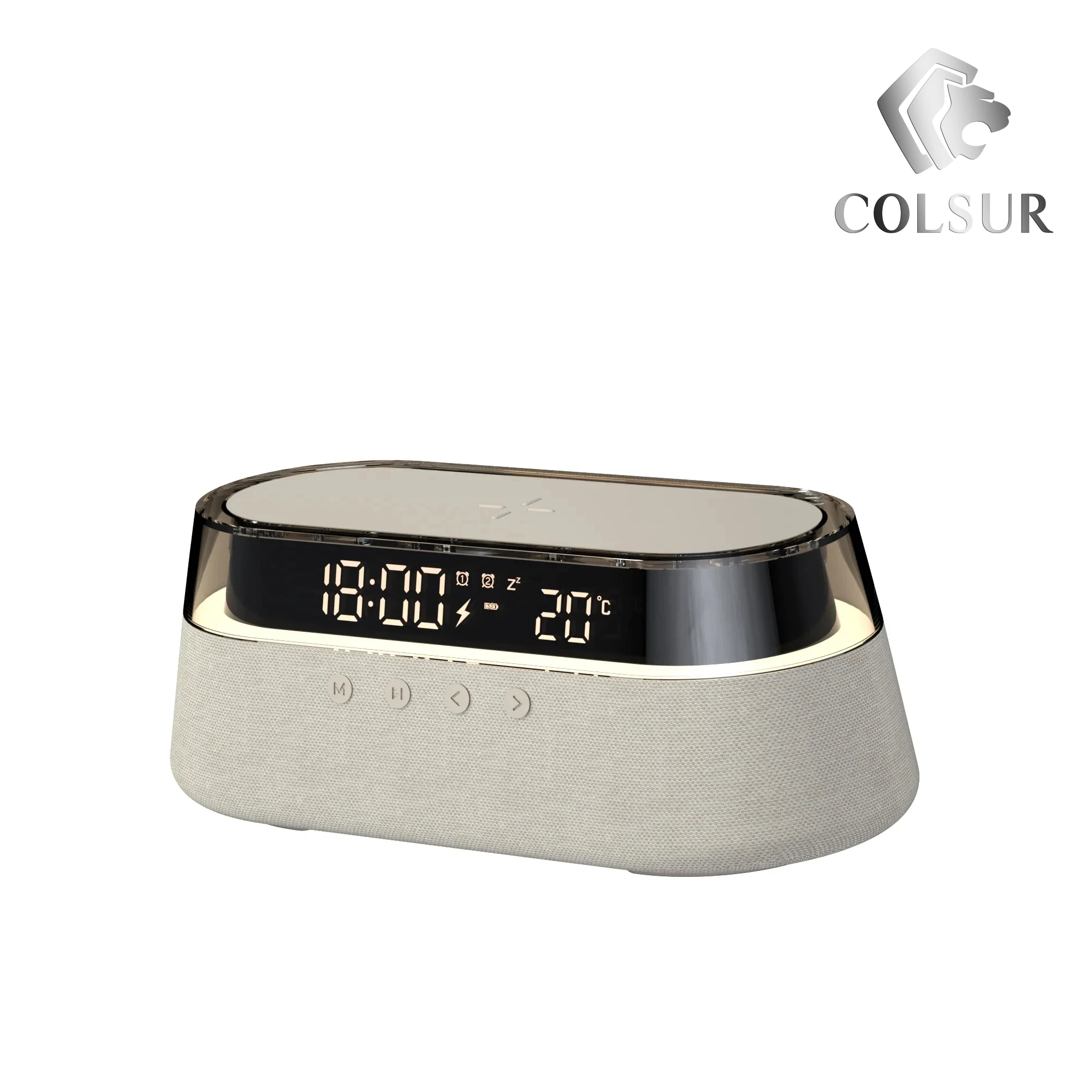 Reloj despertador con carga inalámbrica MDUG (negro)