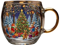 Caneca De Natal, Caneca Decorativa Pintada À Mão, Caneca Divertida De 300ml Para Viagem, Casa, Casamento E Festa De