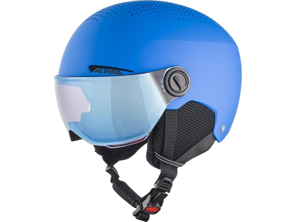 Casco de Esquí ALPINA Zupo Visor Q Lite Azul Monocromo 54-58 cm