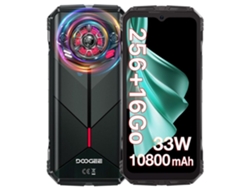 Teléfono inteligente resistente Spunk de 16 GB y 256 GB, pantalla de 6,58 pulgadas, 10800 mAh, 33 W, altavoz de 126 dB, 50 MP, IP68, doble SIM, 4 G, NFC, GPS, color verde, Doogee