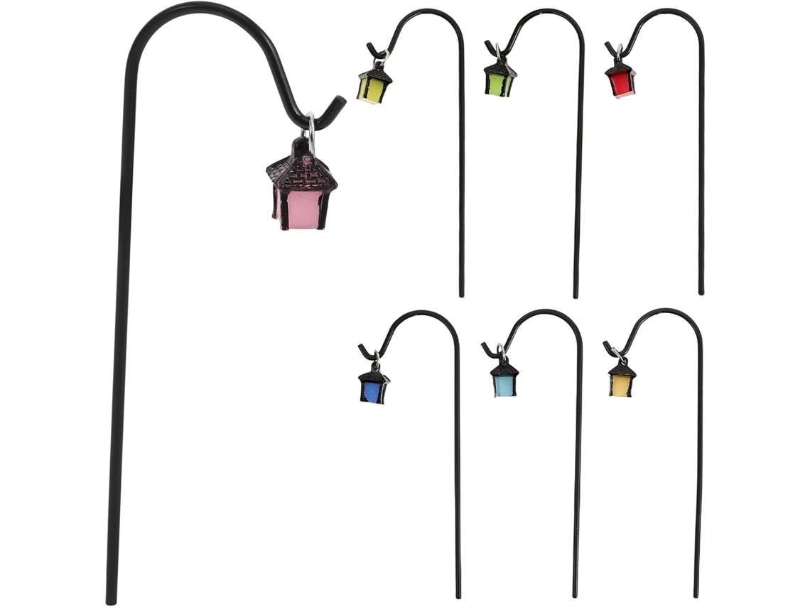 Lote De 7 Faroles Miniatura Para Casa De Muñecas: Lámparas Fosforescentes, Lámparas De Pie,