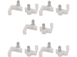 Pasador de soporte para estante del lado derecho, plástico grueso, 16 mm, 10 unidades, CHABERLU