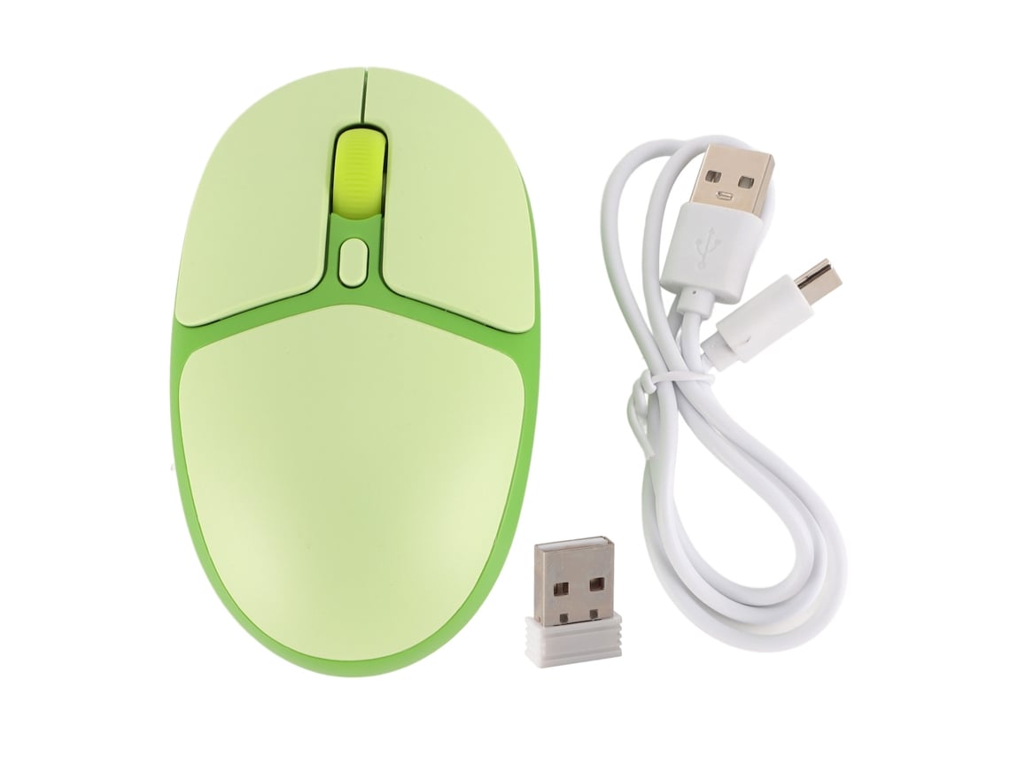 Rato Sem Fio 2.4g Com 3 Níveis De Dpi 800/1200/1600 Usb Silencioso Para Notebook Desktop Escritório Gamer Meninas