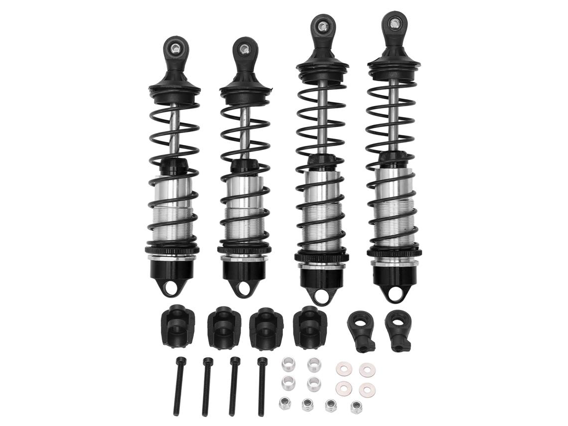 Amortiguadores Delanteros Y Traseros De Aluminio De Alta Resistencia Para Rc Arrma 1/7 Mojave 1/8 Kraton Negro
