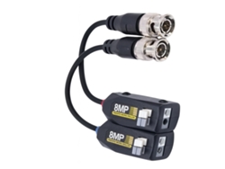 Kit 2 Baluns de Vídeo Pasivos BNC 8MP Sanda SD 7348 Negro