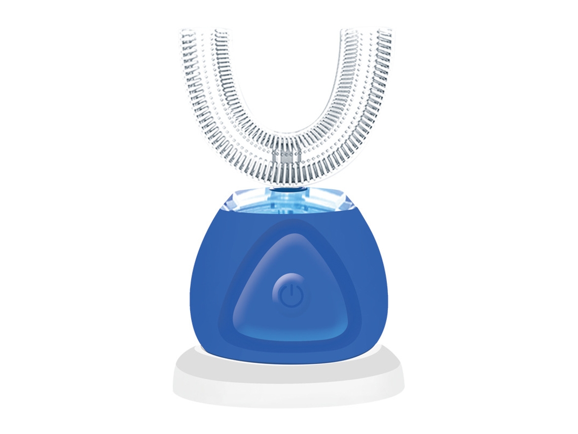 Cepillo De Dientes Eléctrico Ultrasónico, Cepillo Blanqueador De Dientes Con Temporizador Y Carga Inalámbrica De 360°, Azul Siurn