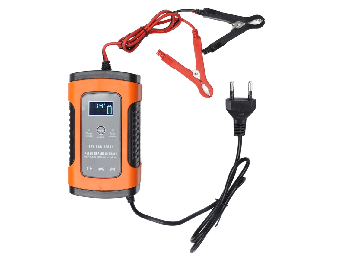Cargador De Batería Inteligente De 12 V Y 5 A Para Coche Con Pantalla Lcd Y Reparación Por Pulsos