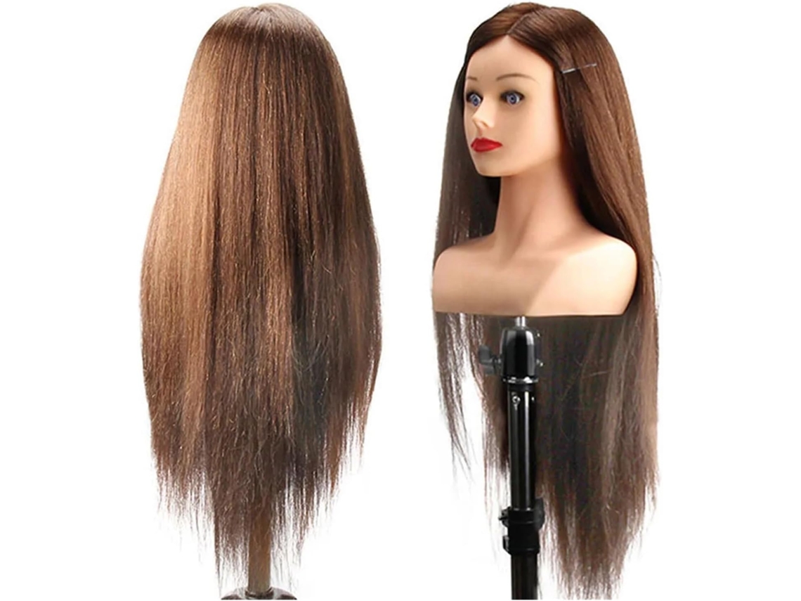 Cabeza De Maniquí De Entrenamiento Con Hombros, 71 Cm, Profesional, Cosmetología, Herramientas De Salón.