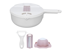 Cortador De Verduras Manual 12 En 1, Cuchillas De Acero Inoxidable, Seguro Y Versátil Para La Cocina.
