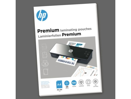 Bolsa De Laminación HP PREMIUM A4 (228 mm x 303 mm) 125 Micrones 100 Unidades (Transparente)