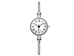 Reloj De Pulsera Zhoulianfa Para Mujer Con Colgante De Hoja De Aleación Y Pedrería De Cuero Sintético (negro)