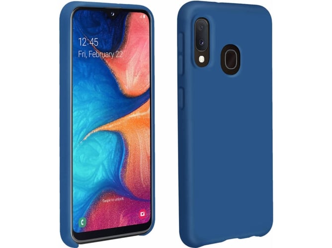 Carcasa Samsung Galaxy A20e AVIZAR Silicona Azul
