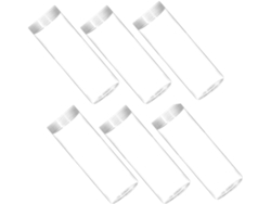 Tubos De Plástico Transparente Para Guardar Monedas, 30 Mm De Diámetro.